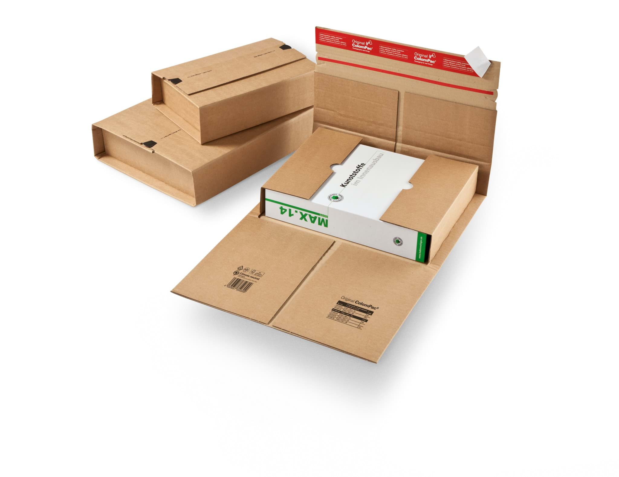 Bild von Buchverpackung A4 ColomPac® CP 035.03, 305x230x-92 mm, Groß- bzw. Maxibriefformat