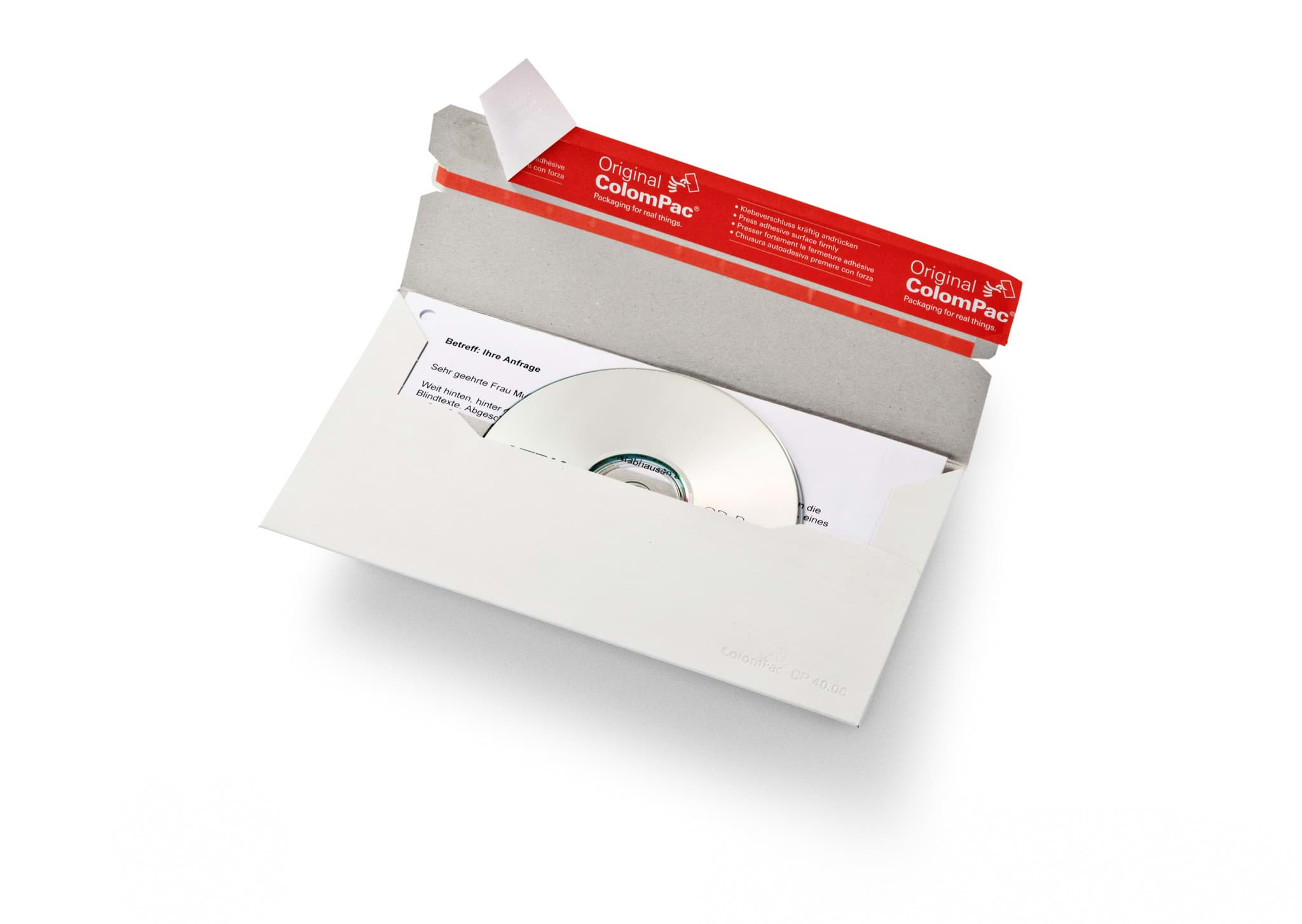 Bild von CD-Mailer DL ColomPac® CP 040.16, 220x121 mm ohne Anschriftenfenster